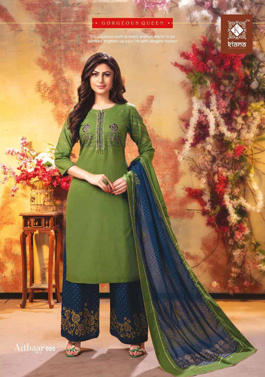 Kiana Aitbaar Vol-2 Gold Foil Print Kurti Sets Kiana Aitbaar Vol-2 Gold Foil Print Kurti Sets